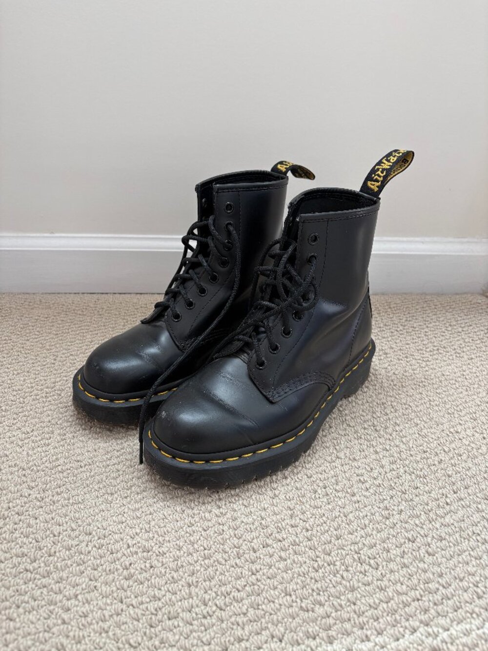 Dr. Marten Smooth Leather Lace Up Boots
